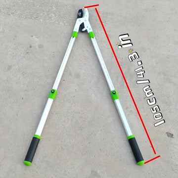 1pc Tijeras para Ramas Extra Largas de 66.04-99.06cm, Mango Antideslizante, para Árboles y Frutales, Tijeras para Ramos Gruesos, Corta Rama Manual con Hoja Afilada de Acero de 7.62cm, Podadora Súper Potente para Corte de Ramas