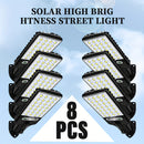 1/2/4/6/8 piezas de luz solar exterior para pared con sensor de movimiento - Energía solar, IP44, resistente al clima, control remoto, batería de litio recargable, cubierta de lente de plástico para jardín, garaje, patio trasero y iluminación de escenari