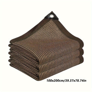 Malla de privacidad para balcón y jardín, cerca decorativa estilo mimbre, malla de protección resistente a los rayos UV, marrón café, para patio al aire libre, pasarela y sombra de jardín.