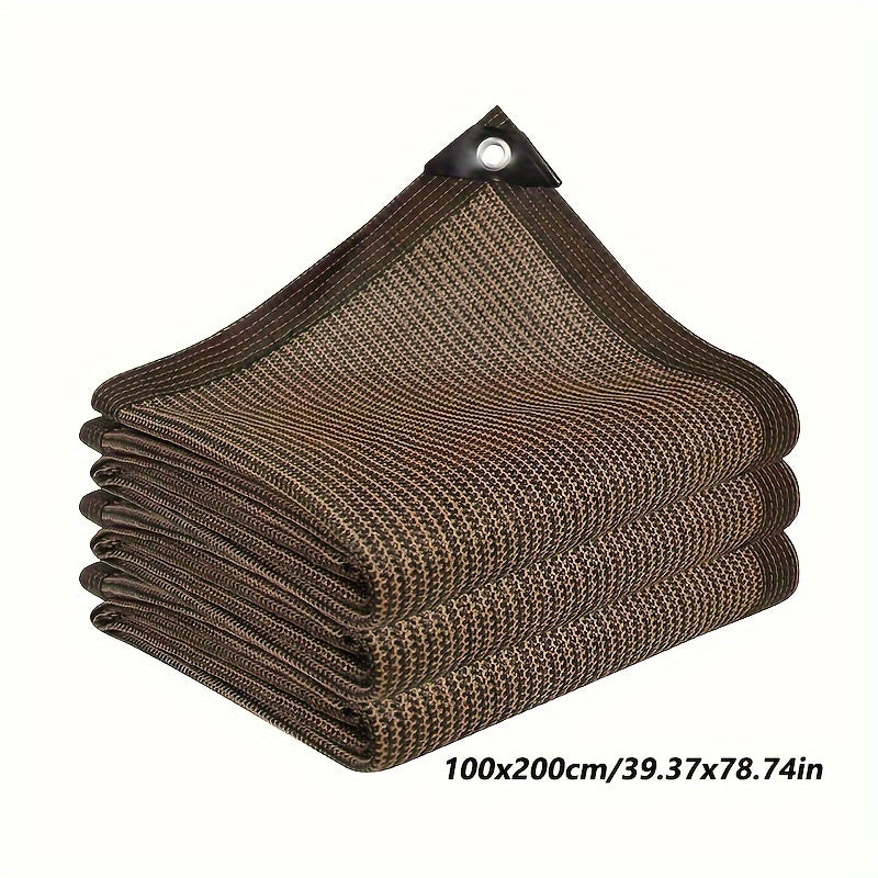 Malla de privacidad para balcón y jardín, cerca decorativa estilo mimbre, malla de protección resistente a los rayos UV, marrón café, para patio al aire libre, pasarela y sombra de jardín.
