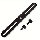 Barra de montaje de micrófono de 1 a 2 con clips de mic: Rosca ajustable de 3/8" para la mayoría de los soportes de micrófono y brazos de boom