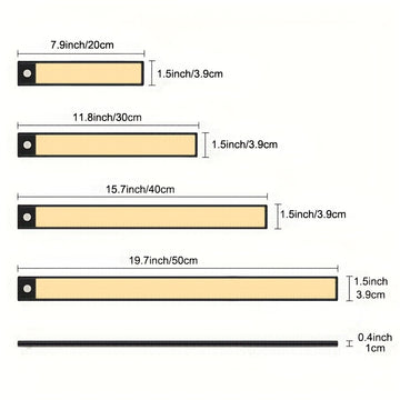 AIWELLKAY Tira de Luces LED para Escenario - Iluminación Musical Recargable por USB con Base Magnética, Barra Delgada para Orquestas, Conciertos y Presentaciones - Compatible con Altavoces y Equipos de Escenario, Efectos para Shows, Diseño Elegante, Cons