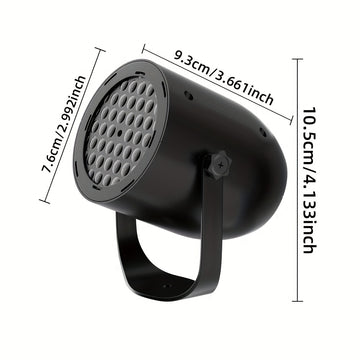1 lámpara de proyección con copo de nieve en carcasa negra, alimentación USB, luz ambiental, ideal para Navidad, fiestas, Halloween, bodas y decoración interior. Perfecta para eventos, festividades y proyectos de habitaciones