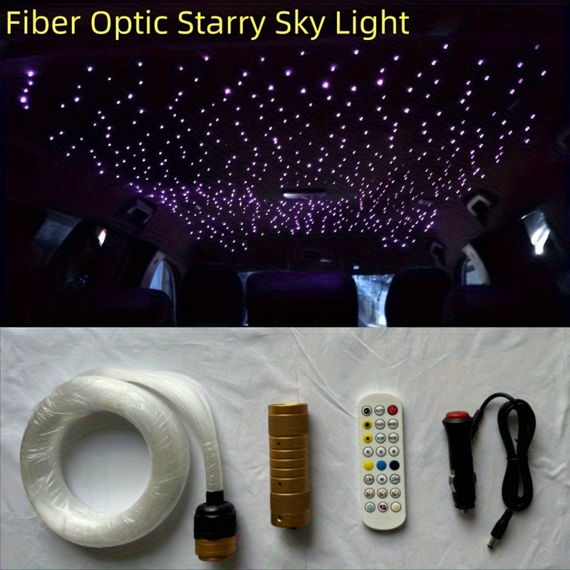 Juego de Fibra Óptica para Montaje en Coche "Cielo Estrellado" DIY 508 Hilos 2 Metros de Diámetro Mixto con Control Remoto y Aplicación