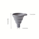 1pc Embudo de Silicona Plegable - Mini, Utensilio de Cocina Seguro para Alimentos para la Dispensación Fácil de Líquidos