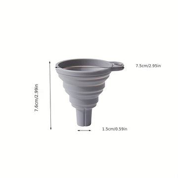1pc Embudo de Silicona Plegable - Mini, Utensilio de Cocina Seguro para Alimentos para la Dispensación Fácil de Líquidos
