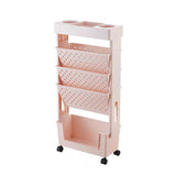 Estantería de 5 Niveles con Ruedas - Almacenamiento Multifuncional para Libros, Revistas y Periódicos - Ideal para Escuela, Aula, Oficina, Dormitorio o Sala