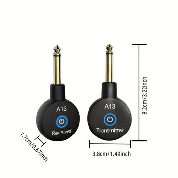 Sistema inalámbrico mini para guitarra de 2.4 GHz, transmisor y receptor inalámbrico para guitarra, bajo e instrumentos eléctricos