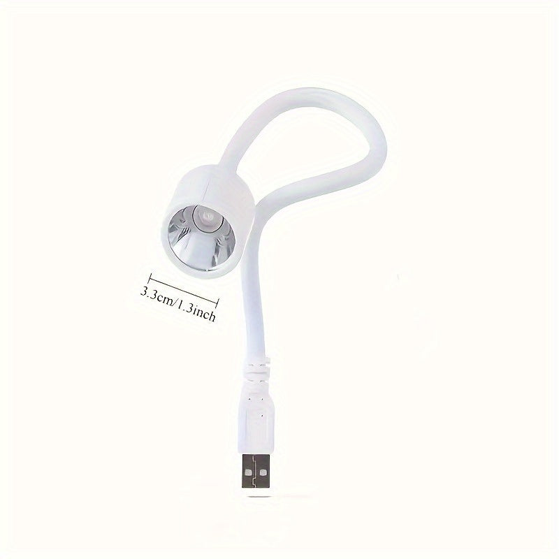 Linterna LED para curado de gel con alimentación USB - Curado rápido / Luz azul para esmalte, manicura y pedicura - Secador portátil con conexión USB Plug-and-Play, compatible para hogar, salón y viajes - Sin adaptador necesario, estación de manicura en