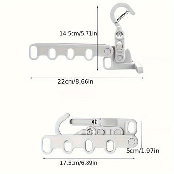 1 Pieza, Percha Plegable De Cinco Agujeros, Percha De Ropa Portátil Para Viajes En Hotel, Percha De Secado Para Colgar Ropa En Interiores De Dormitorios