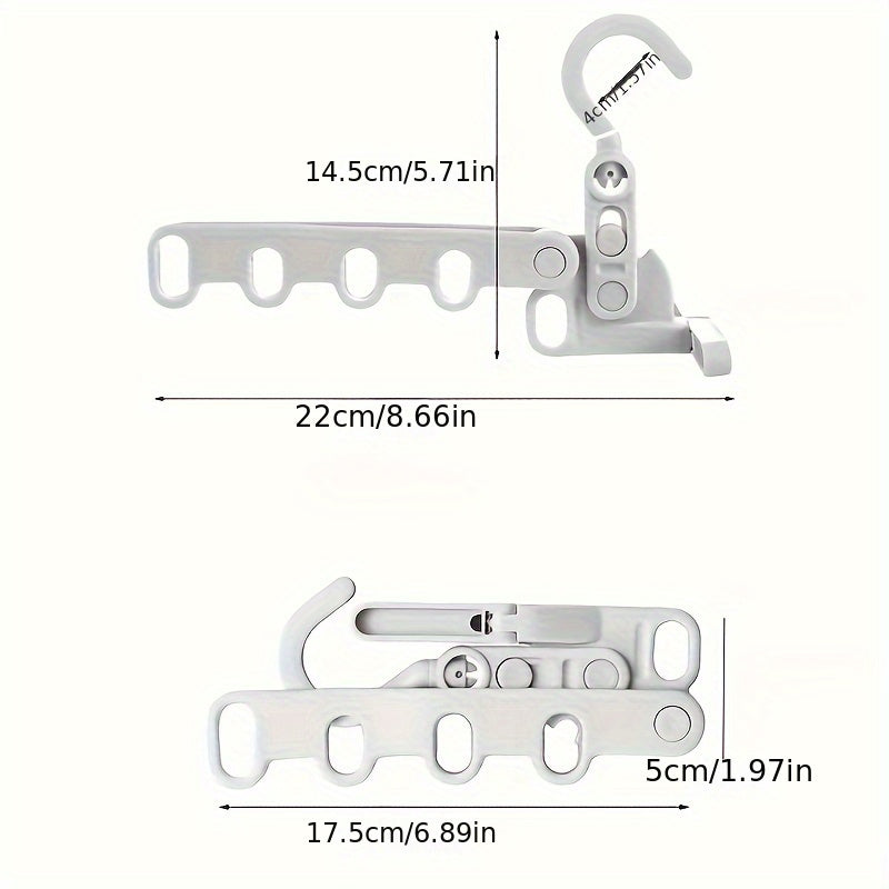 1 Pieza, Percha Plegable De Cinco Agujeros, Percha De Ropa Portátil Para Viajes En Hotel, Percha De Secado Para Colgar Ropa En Interiores De Dormitorios