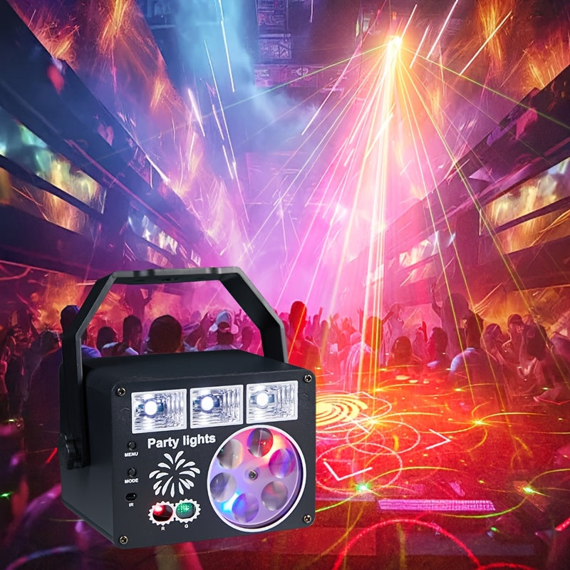 Lámpara de bar de discoteca con control de voz, ritmo LED y luces de fiesta para hogar, habitación, sala de estar, interiores, cumpleaños, iluminación de DJ, adecuada para el Día del Trabajo, Halloween, Acción de Gracias, Viernes Negro, Internet, lunes,