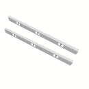 2 piezas de aleación de aluminio para cubrir la brecha de la estufa de la encimera - Protectores laterales de estufa - Relleno de brecha para estufa y encimera - Prevenir derrames, mantener la cocina ordenada (Plata - 59,44 cm)