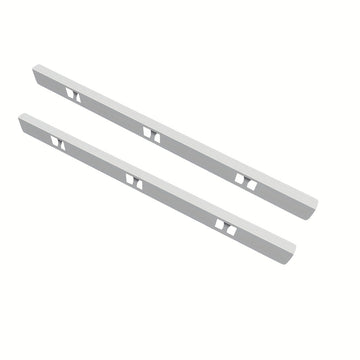 2 piezas de aleación de aluminio para cubrir la brecha de la estufa de la encimera - Protectores laterales de estufa - Relleno de brecha para estufa y encimera - Prevenir derrames, mantener la cocina ordenada (Plata - 59,44 cm)