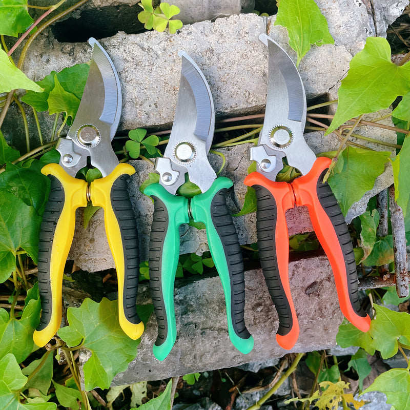 Tijeras de poda de ramas de frutas de acero inoxidable de varios colores, tijeras de jardín, podadores multifuncionales, herramientas de bonsái al aire libre para jardinería