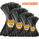 Conjunto de 300 piezas de Correas de Fijación Multiusos, Fuertes y Duraderas, (6, 8, 10, 30.48 cm), Pueden Ser Utilizadas para Agrupar y Fijar en Exteriores y Jardinería, Adecuadas para la Gestión y Almacenamiento de Hogar, Oficina y Materiales