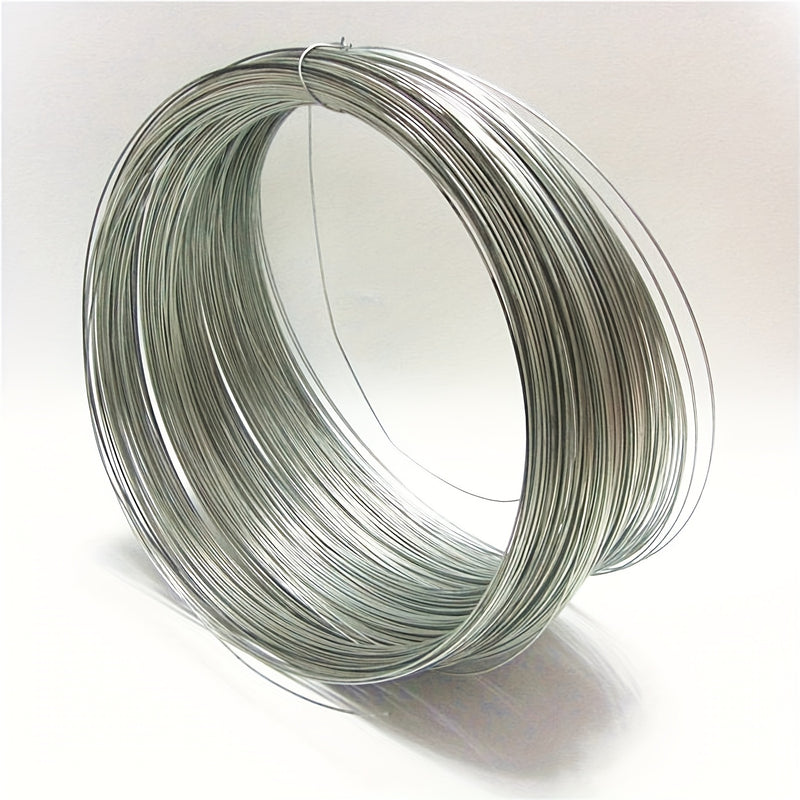 1 Rollo - 36 pies de alambre galvanizado suave, duradero y maleable para jardinería, joyería, proyectos DIY, malla de hierro, uso arquitectónico y de oficina - No se necesita electricidad, fácil de moldear