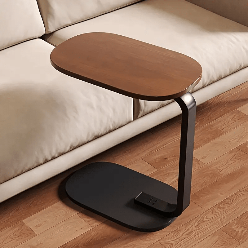 Mesa en forma de C elegante | Diseñada con un toque de lujo, perfecta para usar al lado de un sofá o cama, versátil para decoración del hogar, haciendo la vida más conveniente!