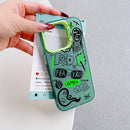 Fundas de Teléfono Creativas y Modernas con Estilo Rap Graffiti FERXXO para iPhone 16, 15, 14, 13, 12, 11 Pro Max, X, XR, XS MAX, 8, 7 Plus - Cubierta Trasera Mate Anticaída