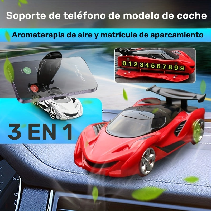Soporte para Teléfono de Coche, Diseño Rápido y Veloz para el Tablero del Modelo de Coche, Soporte de Montaje para Navegación con Placa de Estacionamiento AromaRelax