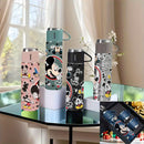 Juego de tazas térmicas Disney de 16.9 oz con diseño de Mickey Mouse en acero inoxidable y caja de regalo, reutilizable, ideal para ciclismo, oficina, escuela y viajes
