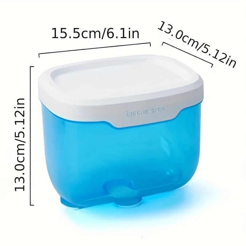 1pc Soporte de Papel Higiénico Impermeable para Montar en la Pared con Cajón - Adhesivo, No Necesita Batería, Ideal para la Organización del Baño y Esenciales de Limpieza
