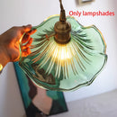 Lámparas colgantes artísticas de vidrio - Lámparas colgantes cuadradas rústicas con acabado metálico para cocina, dormitorio, entrada, comedor y bar - No se necesita batería, instalación fácil, decoración de iluminación