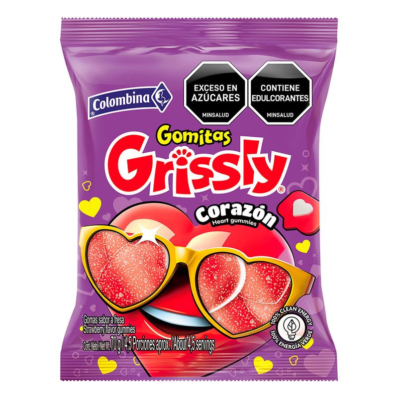 GOMA GRISSLY 80G CORAZON