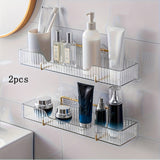 2 Piezas, Estante De Almacenamiento Para Baño Montado En La Pared, Estante Colgante Para Baño, Estante De Ducha Adhesivo Para Ducha Interior, Soporte Para Champú Y Gel De Ducha Para Pared De Ducha, Organizador De Baño, Cesta Para Ducha, Accesorios De Baño