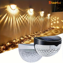 Staaricc 2/4/6pcs Luces Solares para Valla, Luces de Terraza, Luces Solares de Pared, Lámpara Solar Montada en la Pared para Exteriores, IPX4, Lámpara LED Blanca, Iluminación para Jardín, Hogar, Patio, Garaje, Camping, Decoración de Fiesta de Halloween y