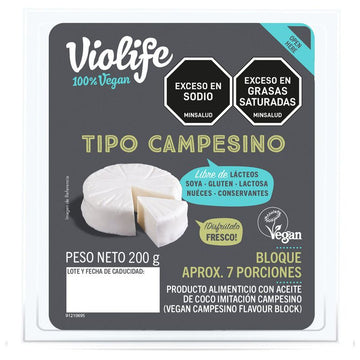 QUESO BLOQUE VIOLIFE 200G TIPO CAMPESINO