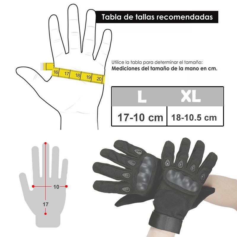 Guantes Tácticos Oakley Protección Nudillos Moto Dedo Largo  082C