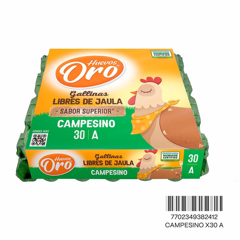 HUEVO CAMPESINO TERMOENCOGIDO ORO 30U