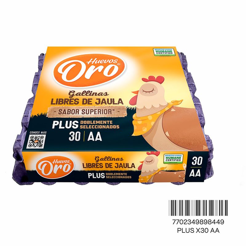 HUEVO ORO PLUS AA 30U
