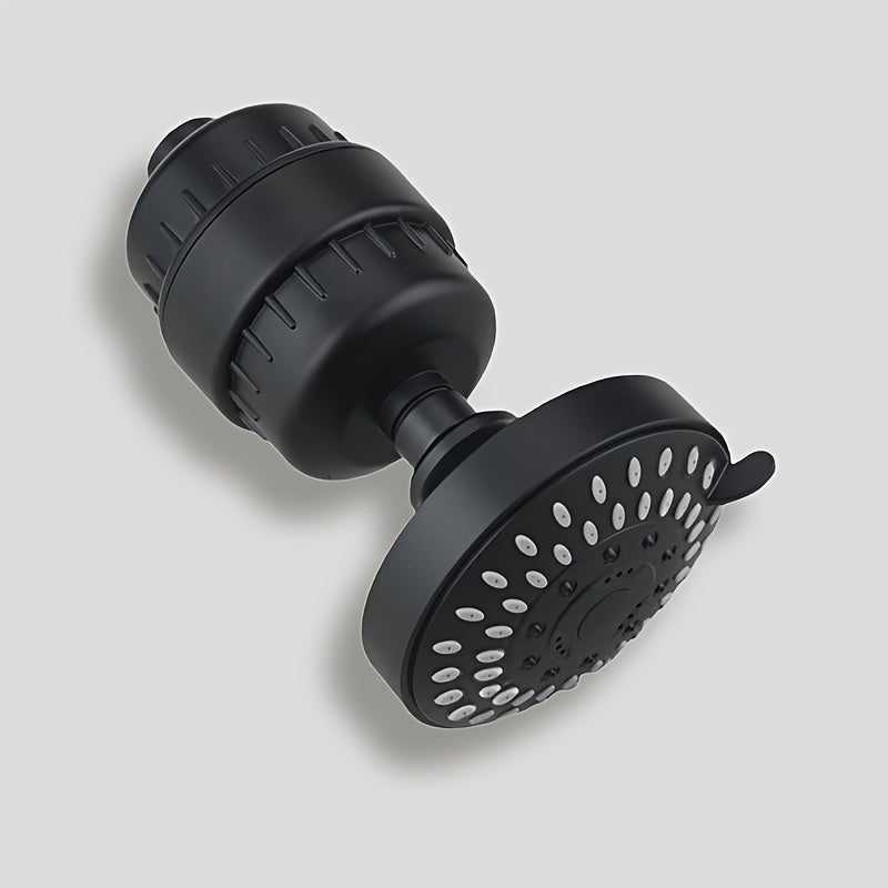 Juego de Ducha Montada en el Techo Estilo Americano de 4 Pulgadas con Filtro, Filtración de Cinco Etapas, Material ABS para Baño, Disponible en Dos Colores, Diseño Moderno y Sencillo, Instalación Fácil