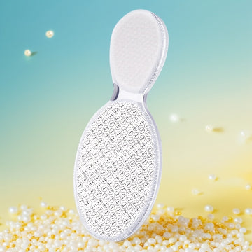 Lima de vidrio nano de doble cara - Herramienta profesional para pedicura, elimina piel muerta y callos, reutilizable y lavable para talones agrietados, pies suaves rápidamente en casa, cuidado de pies | Exfoliación suave | Acabado brillante, esenciales