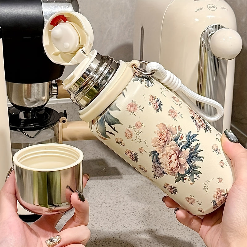 Una taza de aspirador de estilo y elegancia vintage, hecha de material duradero, con tapa y diseño portátil, perfecta para uso en casa o en la oficina, ideal como regalo de vacaciones o regalo de cumpleaños.