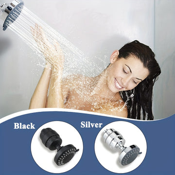Juego de Ducha Montada en el Techo Estilo Americano de 4 Pulgadas con Filtro, Filtración de Cinco Etapas, Material ABS para Baño, Disponible en Dos Colores, Diseño Moderno y Sencillo, Instalación Fácil
