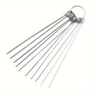 Kit de limpieza para cabezal de ducha de acero inoxidable: 10/30 pines de limpieza, fácil de limpiar y desatascar, ideal para uso en el hogar y al aire libre