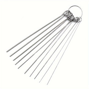 Kit de limpieza para cabezal de ducha de acero inoxidable: 10/30 pines de limpieza, fácil de limpiar y desatascar, ideal para uso en el hogar y al aire libre