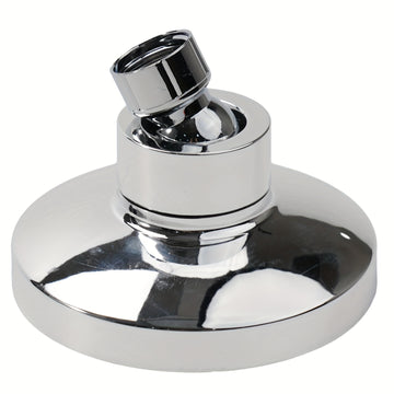 Cabezal de ducha de lluvia a alta presión con rótula giratoria ajustable, acabado en cromo, montaje en pared, fácil instalación, boquillas autolimpiantes, diámetro de 9.5 cm, material ABS, forma redonda para baños modernos, accesorios para ducha