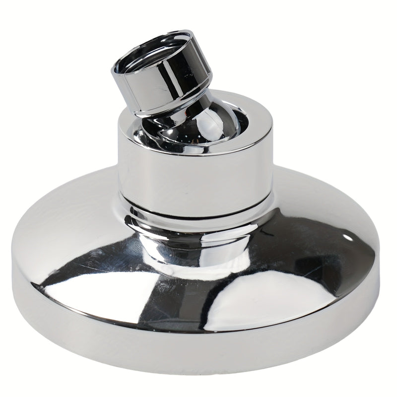 Cabezal de ducha de lluvia a alta presión con rótula giratoria ajustable, acabado en cromo, montaje en pared, fácil instalación, boquillas autolimpiantes, diámetro de 9.5 cm, material ABS, forma redonda para baños modernos, accesorios para ducha