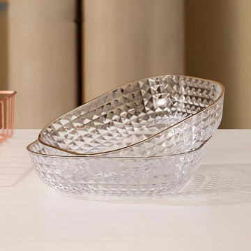 2pcs/4pcs Bandeja de Servir Cuadrada de Plástico - Versátil para Frutas, Postres, Tartas, Aperitivos y Desayuno - Decoración Duradera para Cocina y Comedor