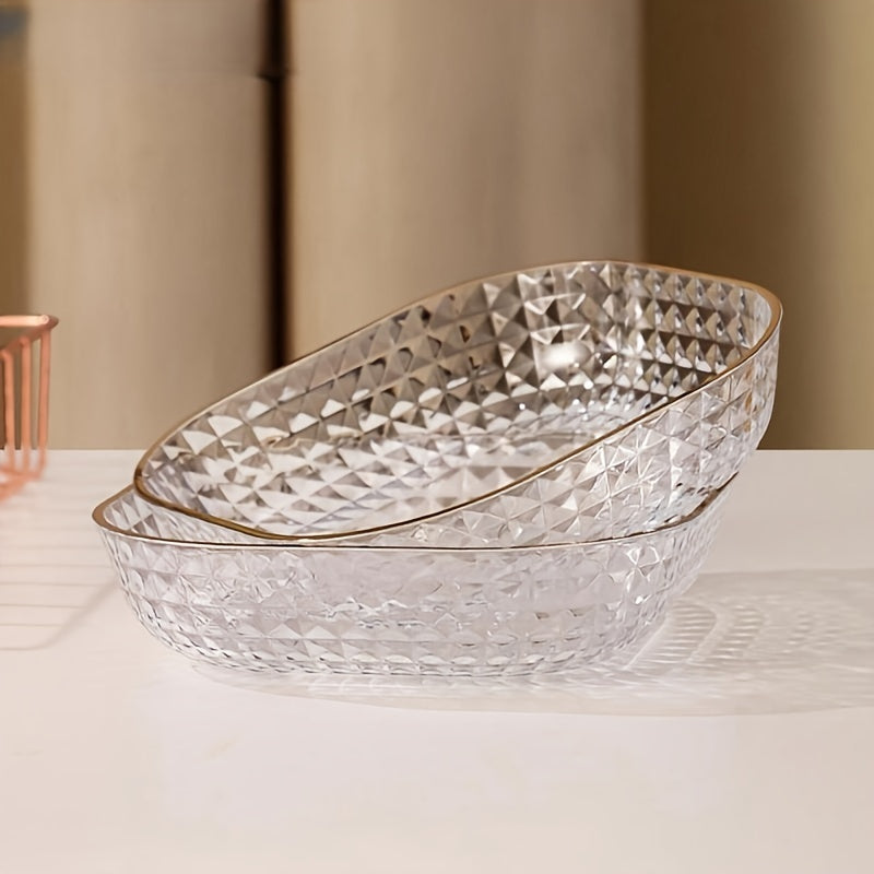 2pcs/4pcs Bandeja de Servir Cuadrada de Plástico - Versátil para Frutas, Postres, Tartas, Aperitivos y Desayuno - Decoración Duradera para Cocina y Comedor