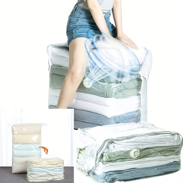 Bolsas de almacenamiento de vacío 3D extra grandes que ahorraban espacio del 80% - Organice y proteja sencillamente edredones, mantas, ropa de cama y más. Ideal regalo de Acción de Gracias, Navidad, Halloween para seres queridos, almacenamiento de edredo