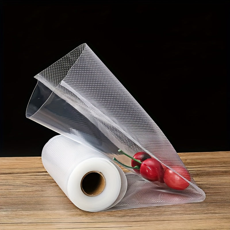 1 Rollo de Bolsas Selladoras al Vacío Resistentes para Uso Comercial - Libres de BPA, Antipunción, Grado Comercial para Conservación de Alimentos y Preparación de Comidas, Bolsas de Almacenamiento Transparentes para Cocina para Carne, Frutas y Más