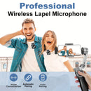 Sistema de Auriculares Inalámbricos Profesionales con Función Silenciosa, Carga USB Tipo-C, Batería Recargable de Litio y Cubierta de Micrófono en Forma de Cuadrícula Hexagonal - Ideal para Transmisiones En Vivo, Karaoke, Juegos y Videollamadas, Equipo p
