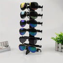 1pieza Negro 6 Pares de Soporte de Gafas de Plástico para Hombre y Mujer, Almacenamiento de Gafas de Sol, Soporte de Visera, Almacenamiento de Gafas en el Mostrador de la Tienda, Torres de Joyería