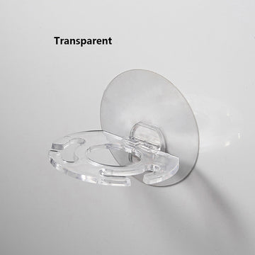 1pc Soporte Autoadhesivo de Pared para Cepillo de Dientes y Pasta Dental - Material Duradero de PS, Organizador de Almacenamiento de Múltiples Ranuras para Baño, Disponible en Morado, Transparente, Gris, Soporte para Cepillo de Dientes