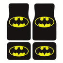 4 piezas de tapetes para auto de DC Batman de Warner Bros. - Antideslizantes, ajuste flexible para sedanes, camionetas, SUVs y vans - Protección interior elegante y mayor comodidad al conducir, diseño divertido, superficie antideslizante, vehículos famil